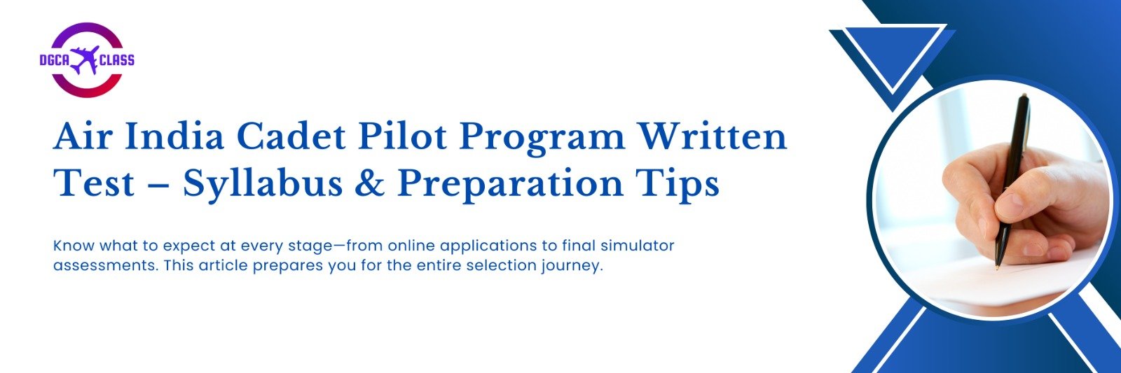 Air India Cadet Pilot Program Written Test – Syllabus & Preparation Tips